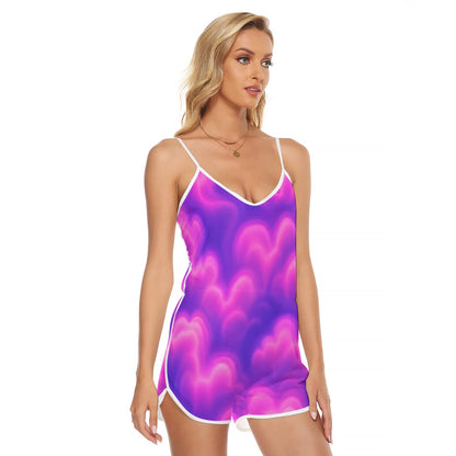 Women's V-neck Cami Romper