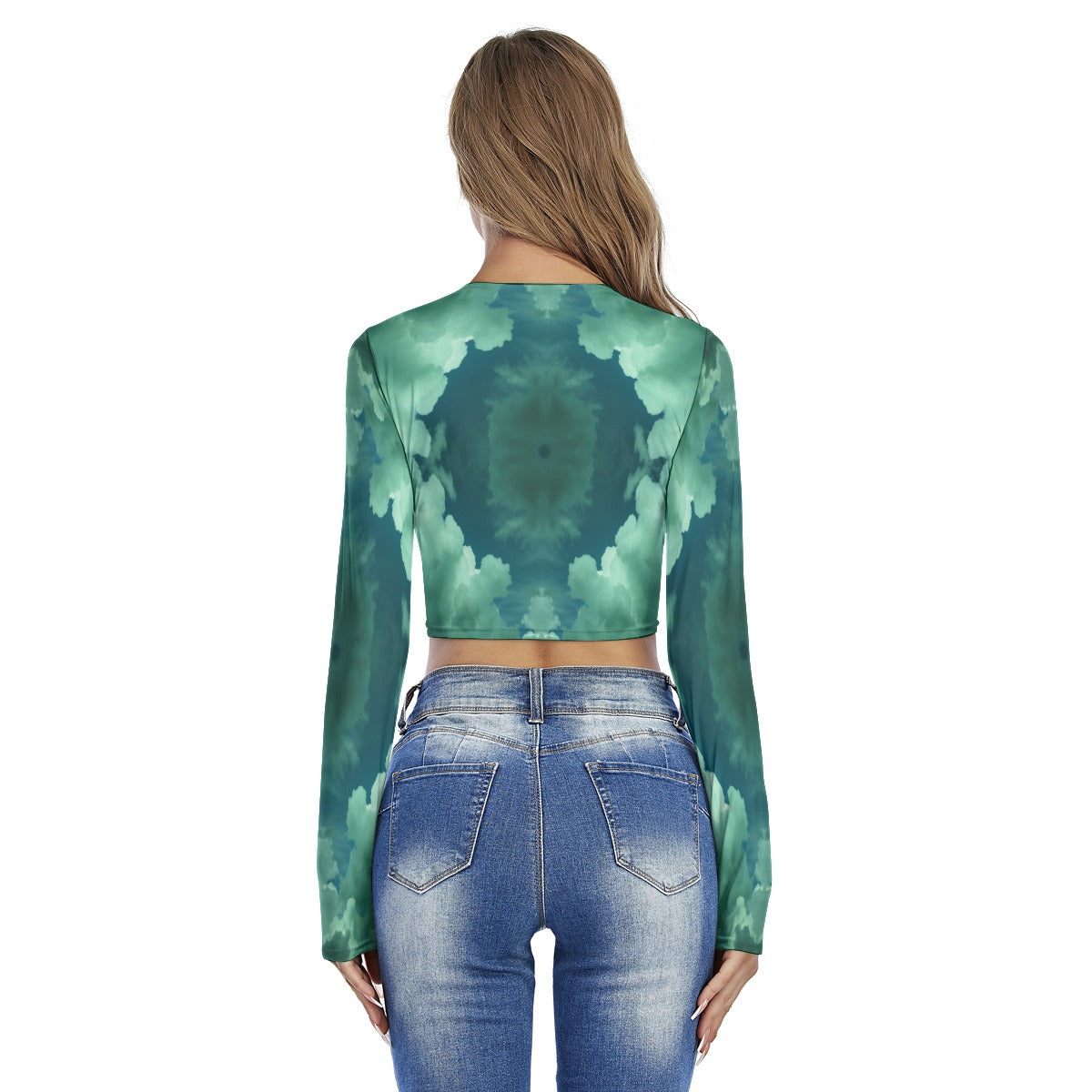 Women's Round Neck Crop Top T-Shirt