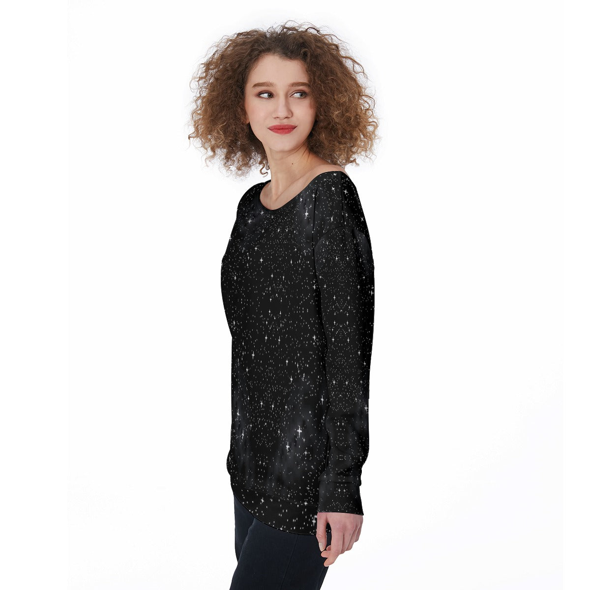 Women's Off-Shoulder Sweatshirt