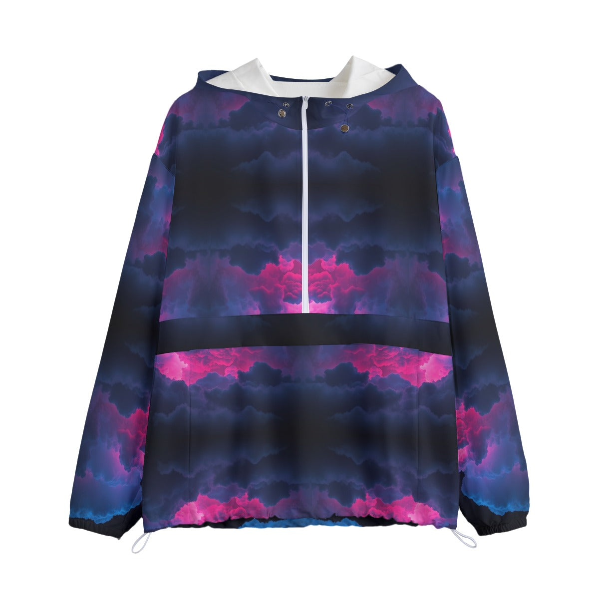 Unisex Pullover Jacket With Zipper Closure