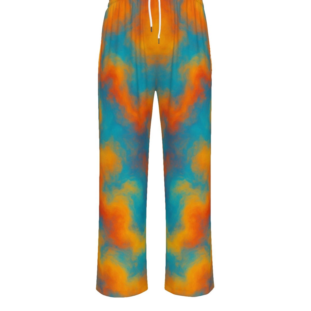 Unisex Knitted Fleece Wide Leg Pants