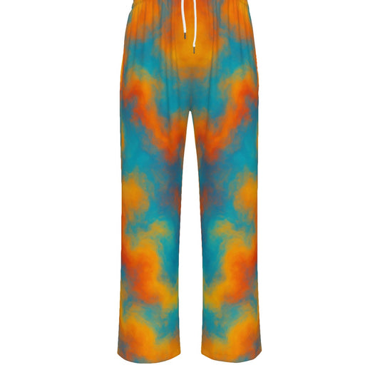 Unisex Knitted Fleece Wide Leg Pants