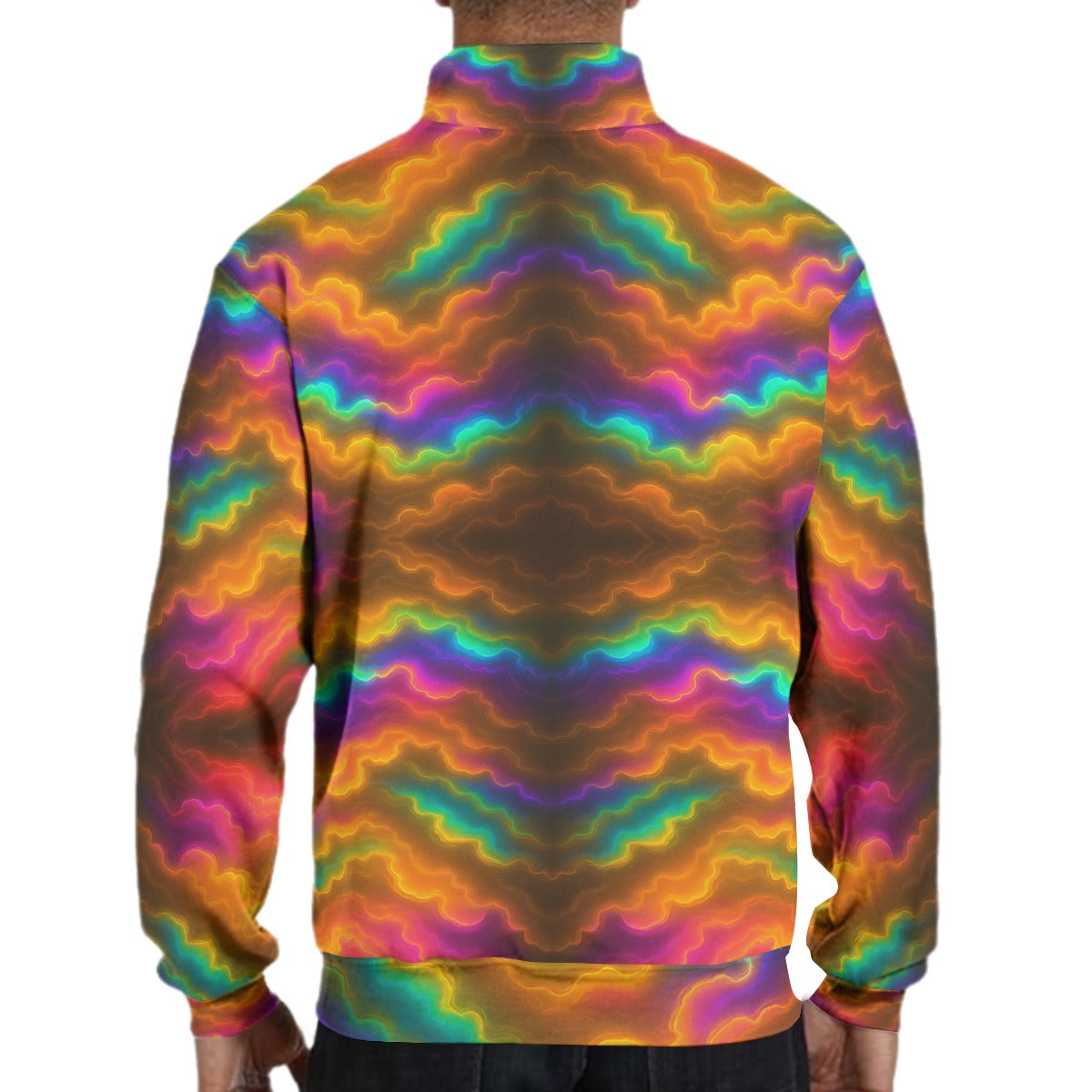 Men's Hidden Half-Zip Placket Hoodie