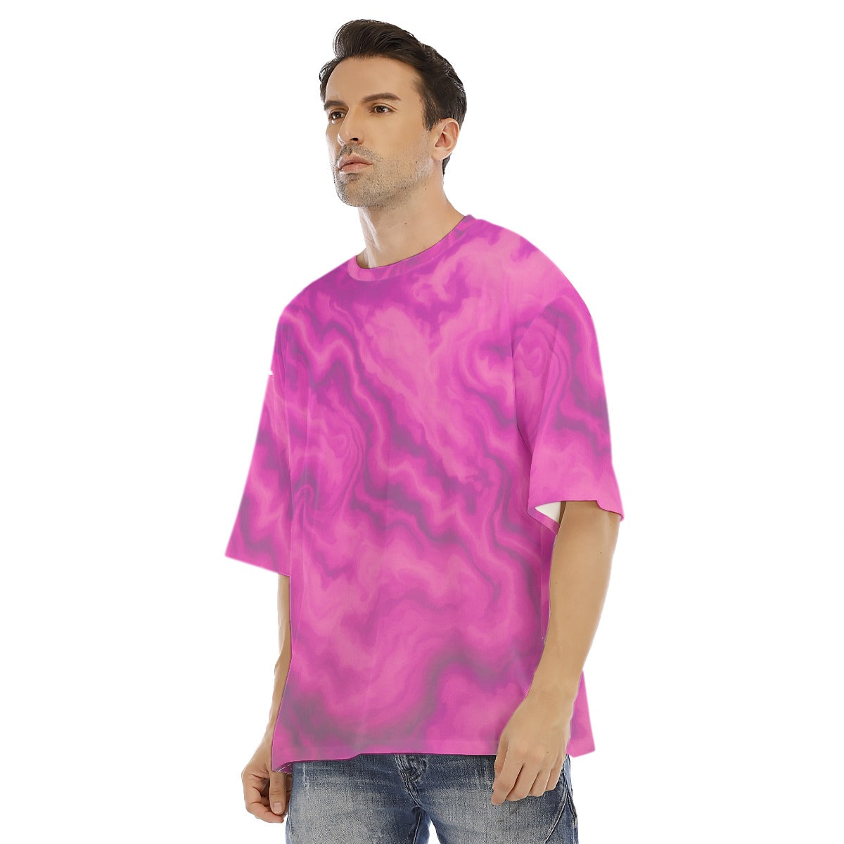 Men's Drop Shoulder T-shirt With Short Sleeve