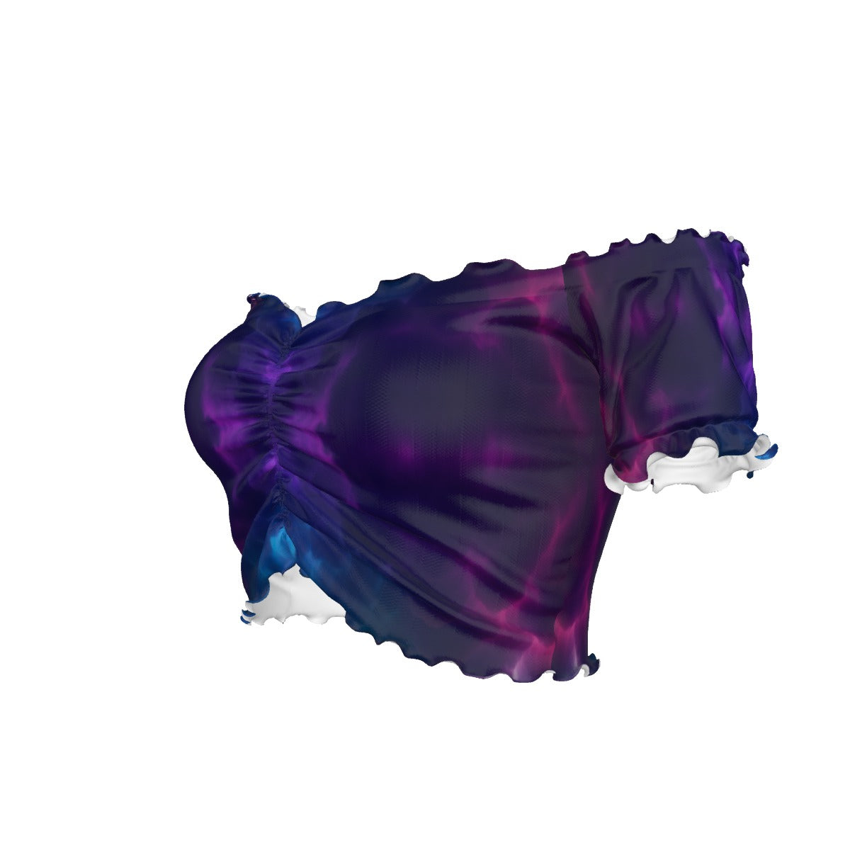 Women's One-shoulder Off-the-navel Short Sleeve T-shirt