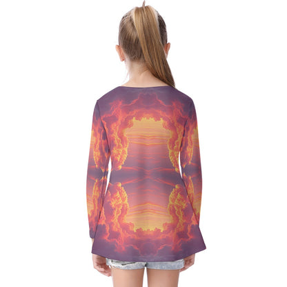 Unisex Kid's Long Sleeve O-neck T-shirt