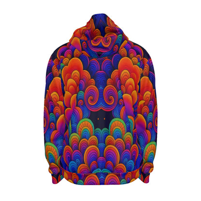 Unisex Zipper Hoodie With Black Lining