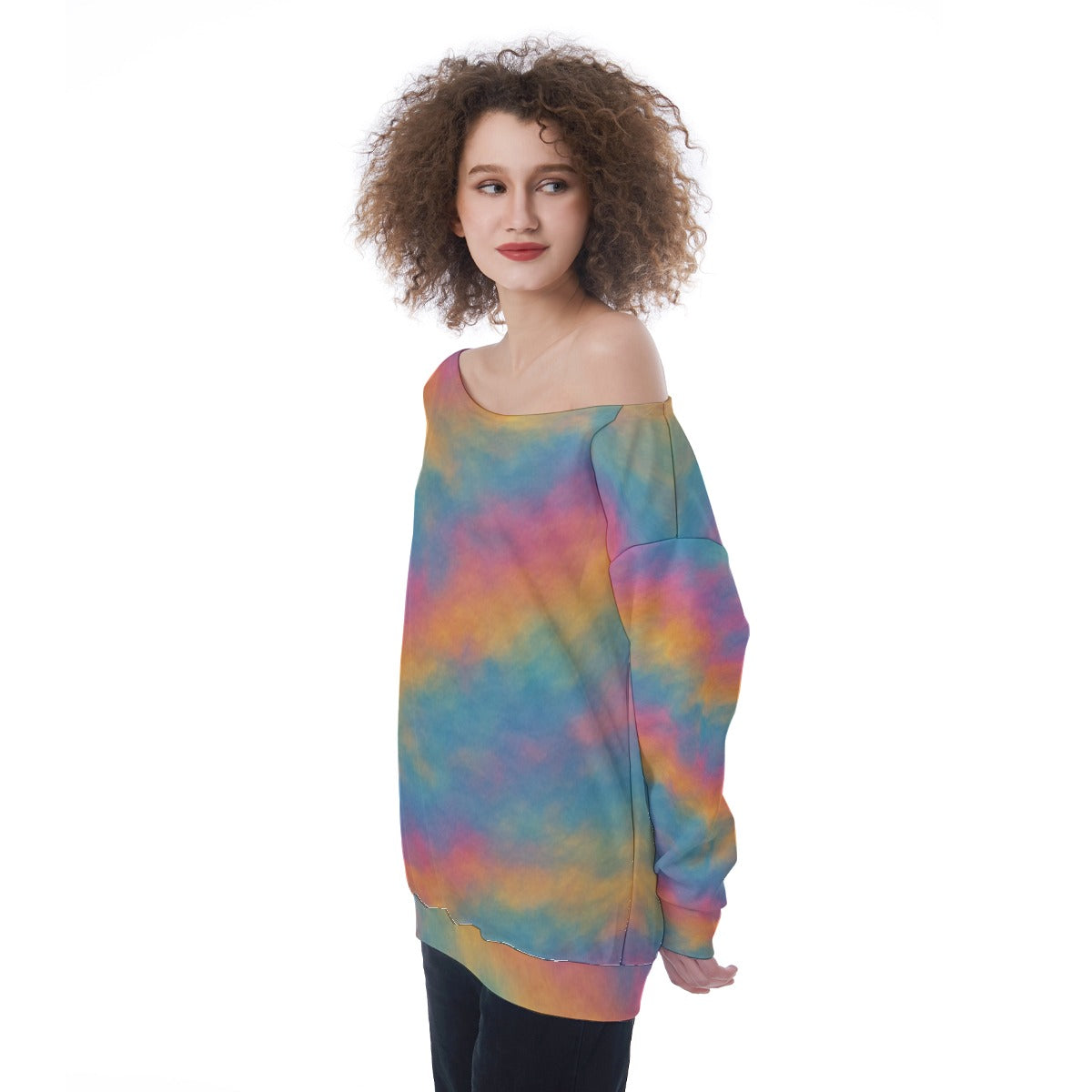 Women's Off-Shoulder Sweatshirt