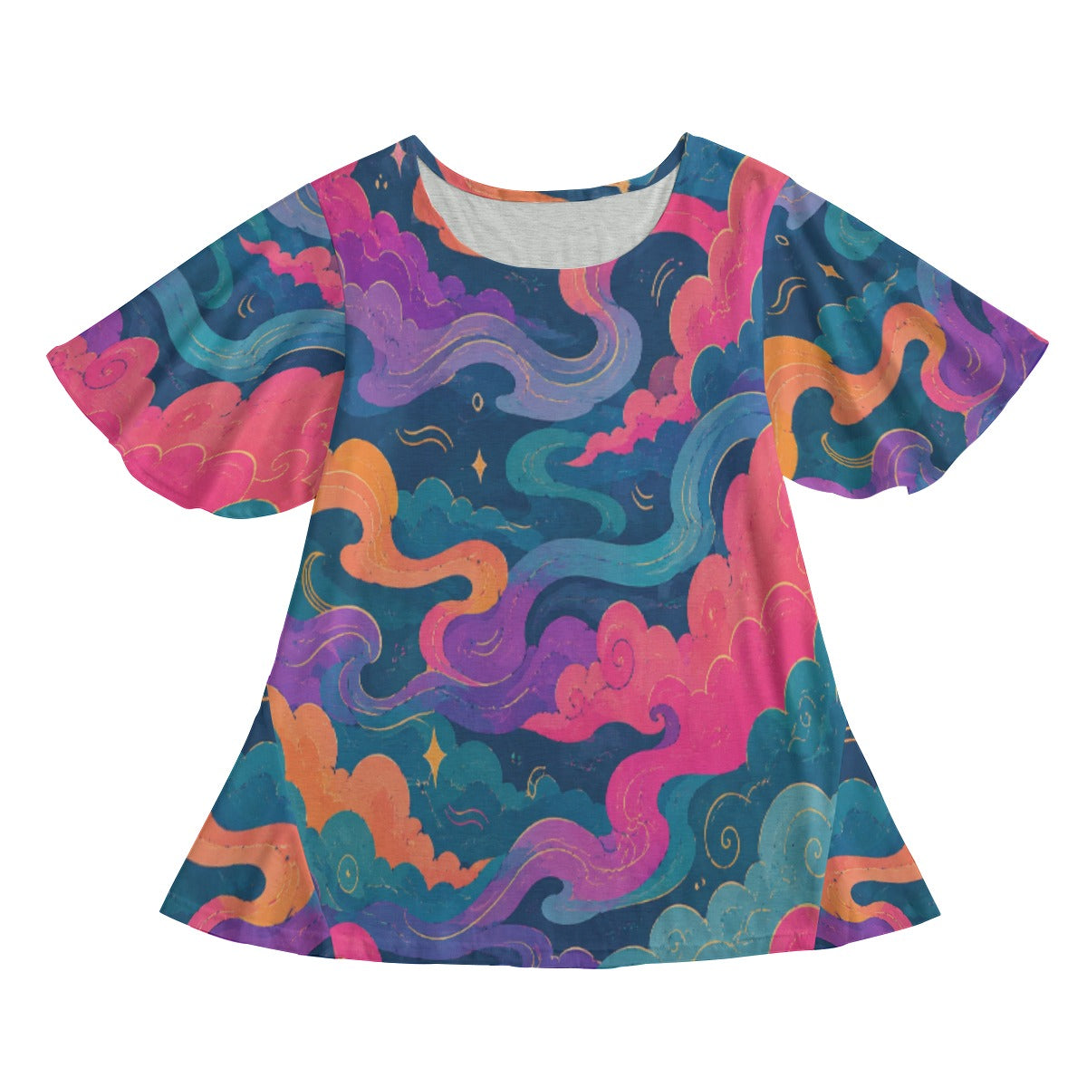 Women's Round Neck T-shirt With Short Sleeve