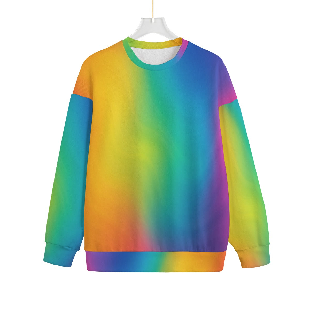 Unisex Drop-shoulder Knitted Fleece Sweater - view 1