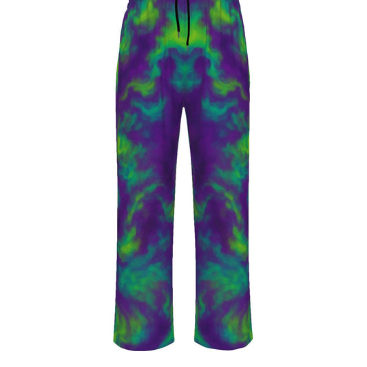 Unisex Knitted Fleece Wide Leg Pants