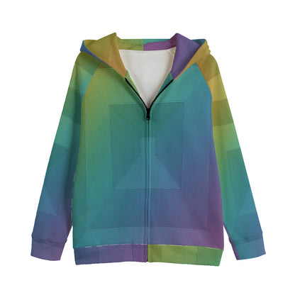 Unisex Kid's Zip Up Raglan Sleeve Hoodie | 310GSM Cotton