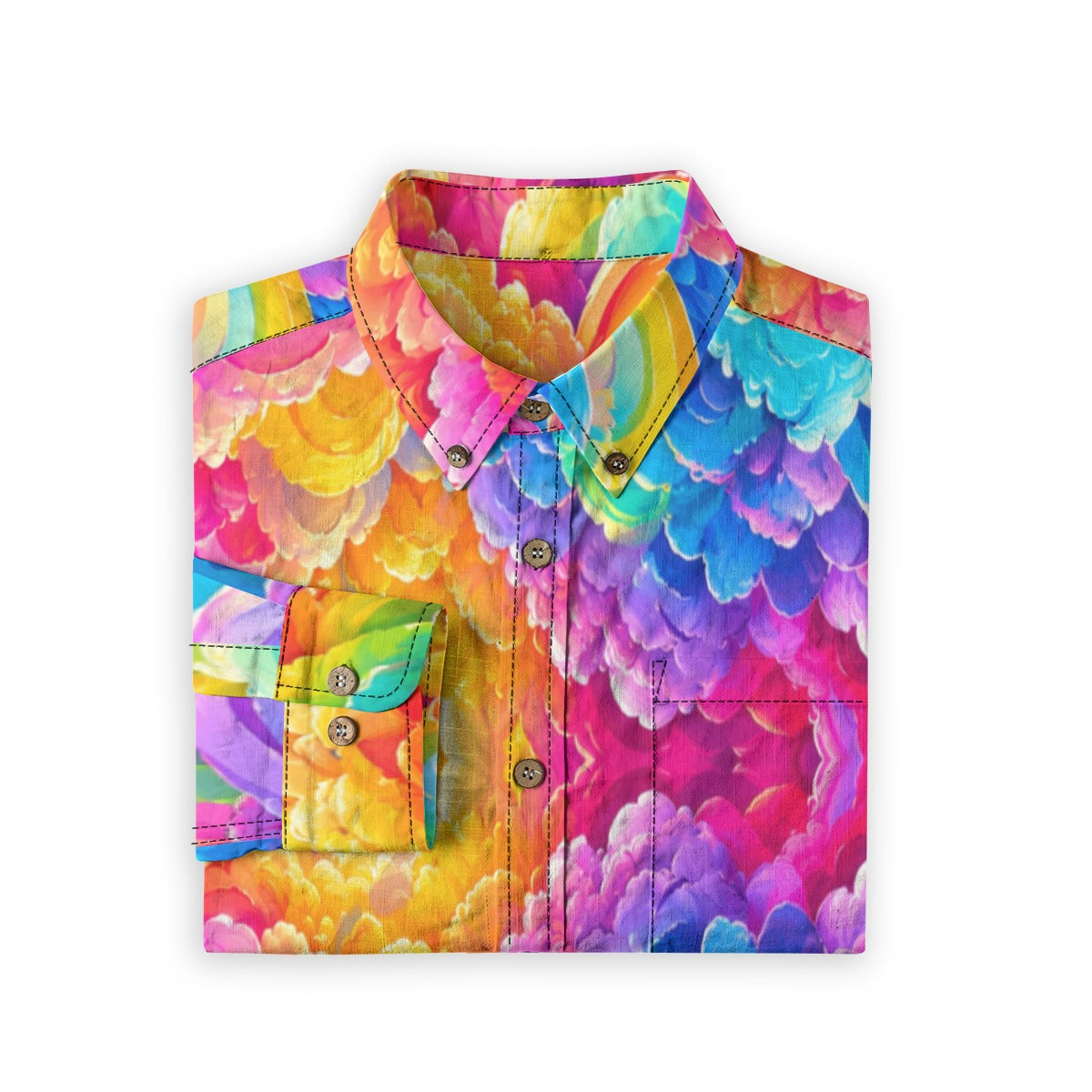Men's Casual Lapel Long Sleeve Shirt|125GSM Cotton