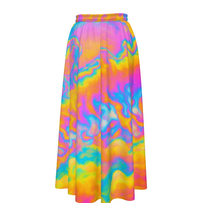 Women's Maxi Chiffon Skirts With Lining