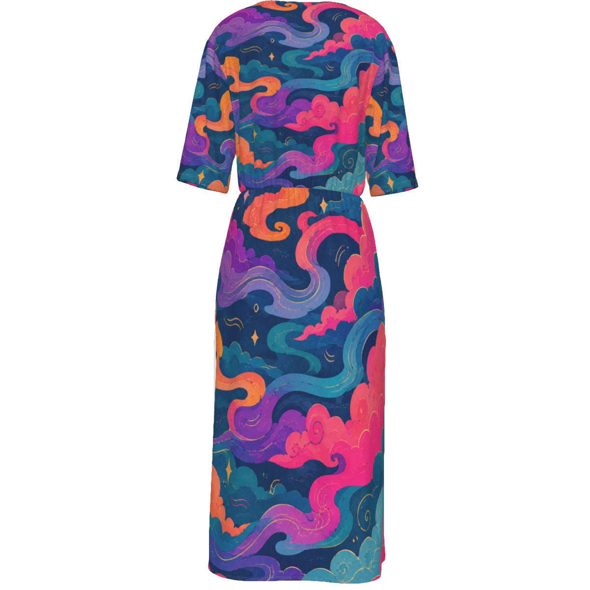 Women's Short Sleeve V-neck Dress by O’Nimbus – view 2