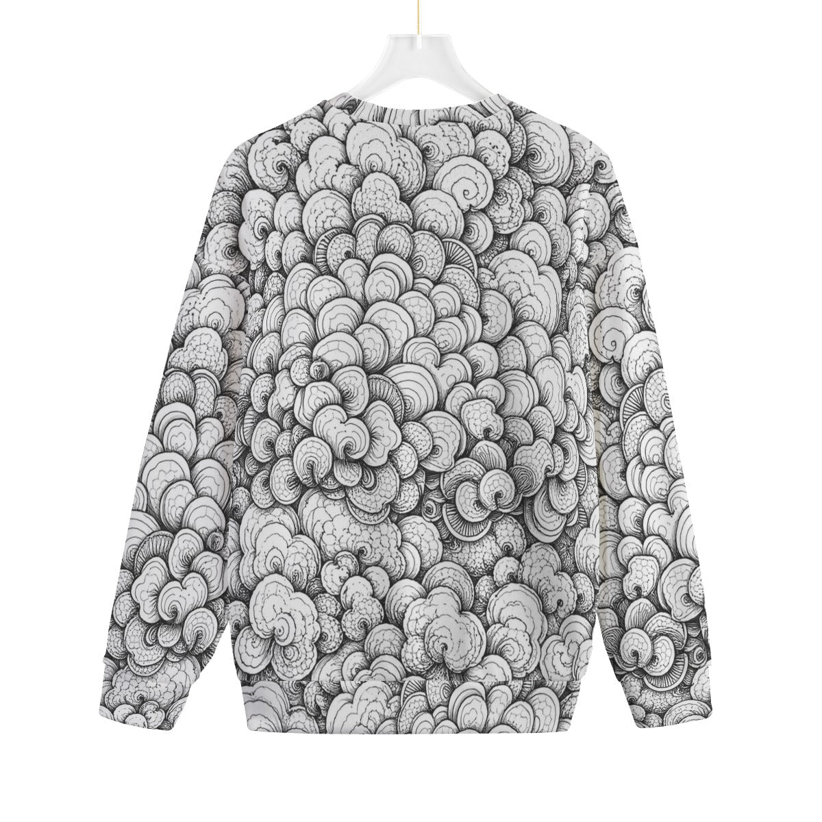 Unisex Drop-shoulder Knitted Fleece Sweater - view 2