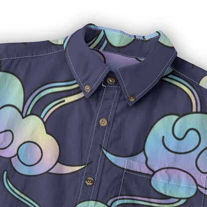 Men's Casual Lapel Long Sleeve Shirt|125GSM Cotton