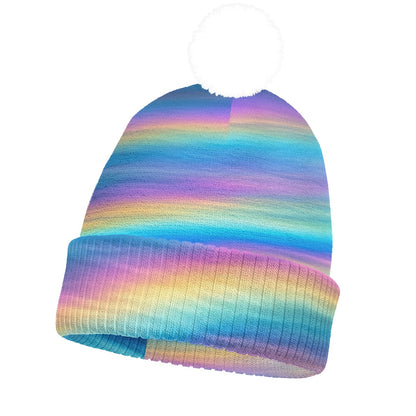 Unisex Knitted Hat With Pom-Pom