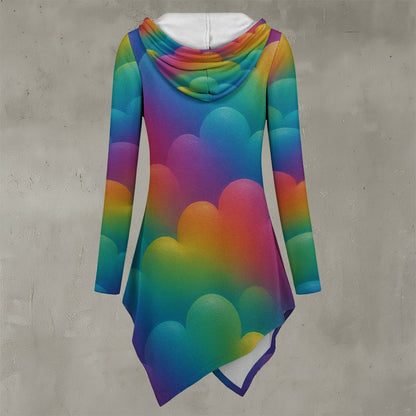 Women's Asymmetric Hem Hoodie