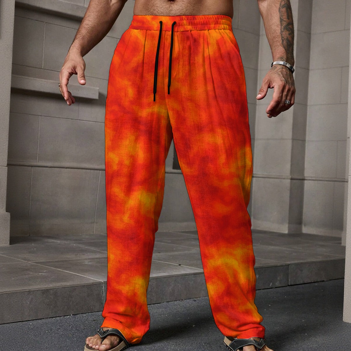 Men's Loose Casual Pants With Pocket