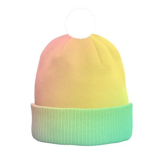 Unisex Knitted Hat With Pom-Pom