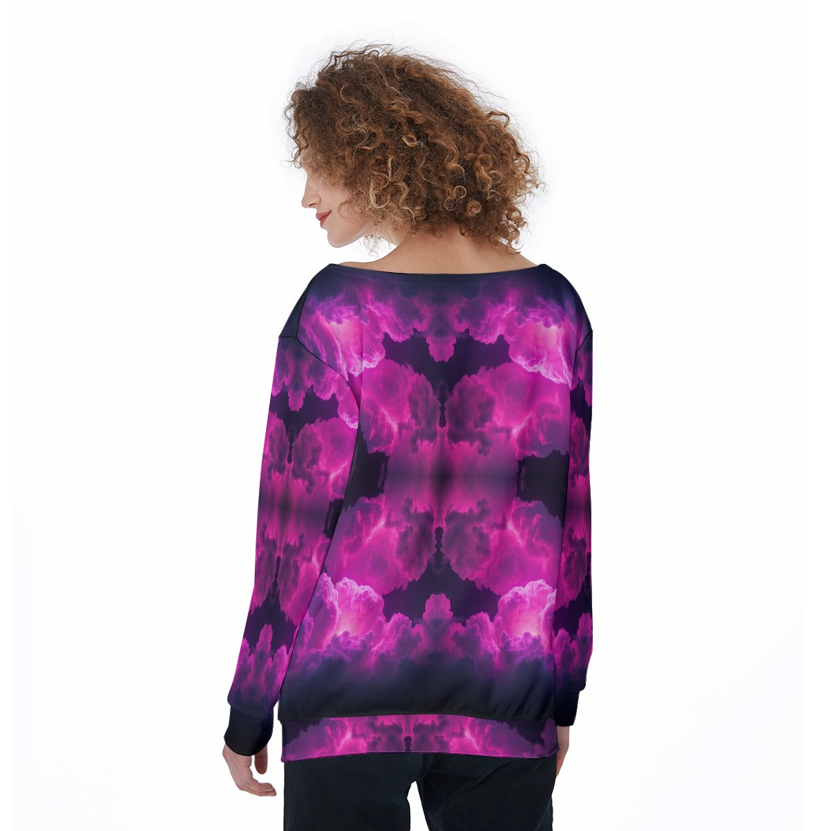 Women's Off-Shoulder Sweatshirt