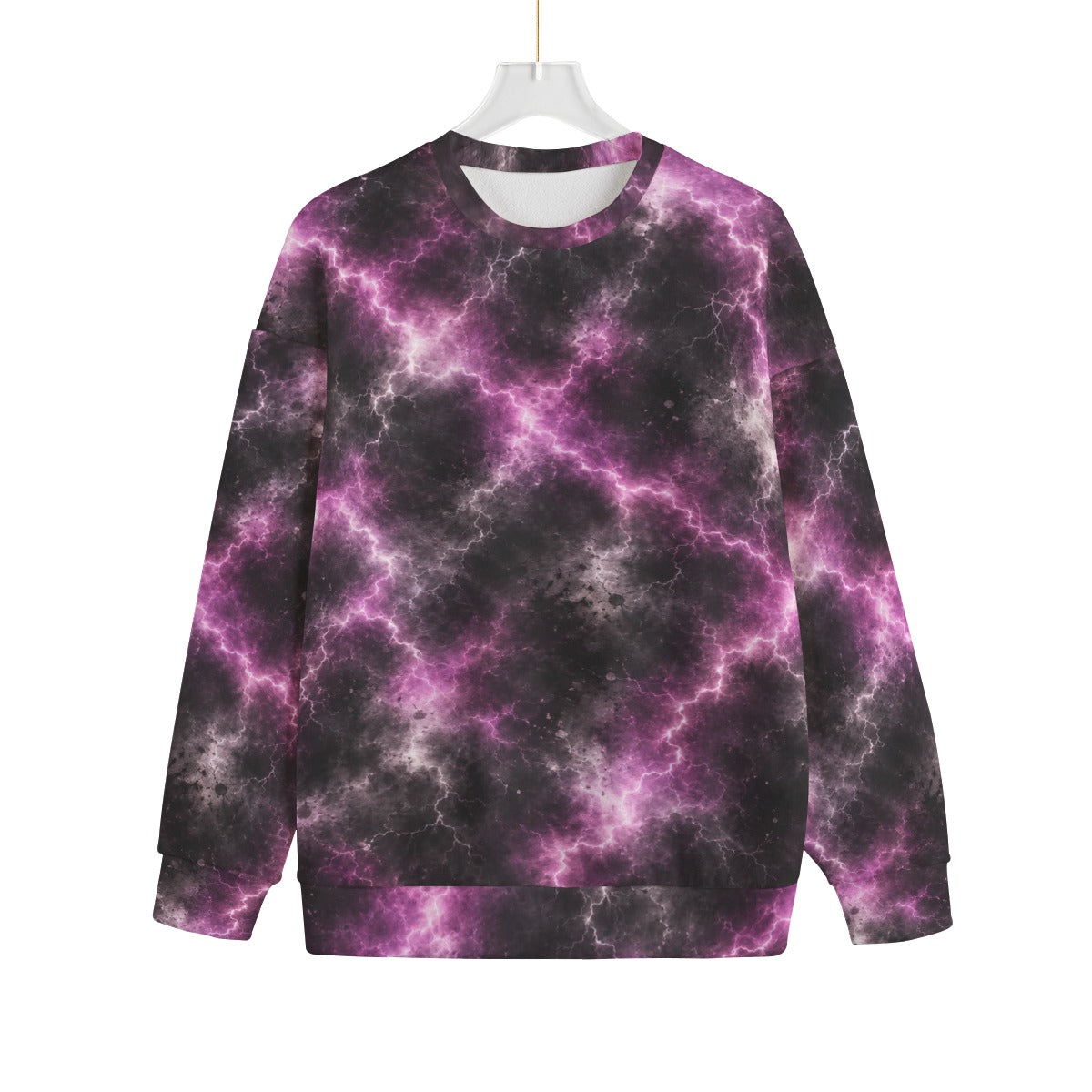 Unisex Drop-shoulder Knitted Fleece Sweater - view 1