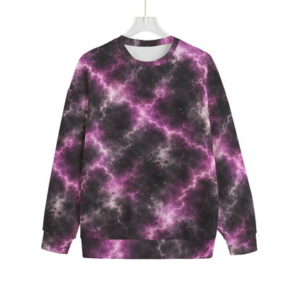 Unisex Drop-shoulder Knitted Fleece Sweater - view 1