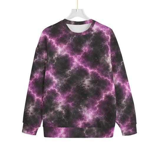 Unisex Drop-shoulder Knitted Fleece Sweater - view 1