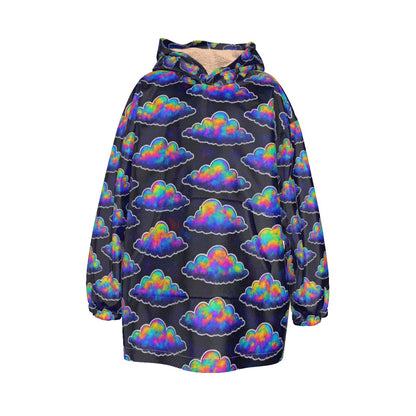 Unisex Kid's Sherpa Fleece Hoodie Blanket