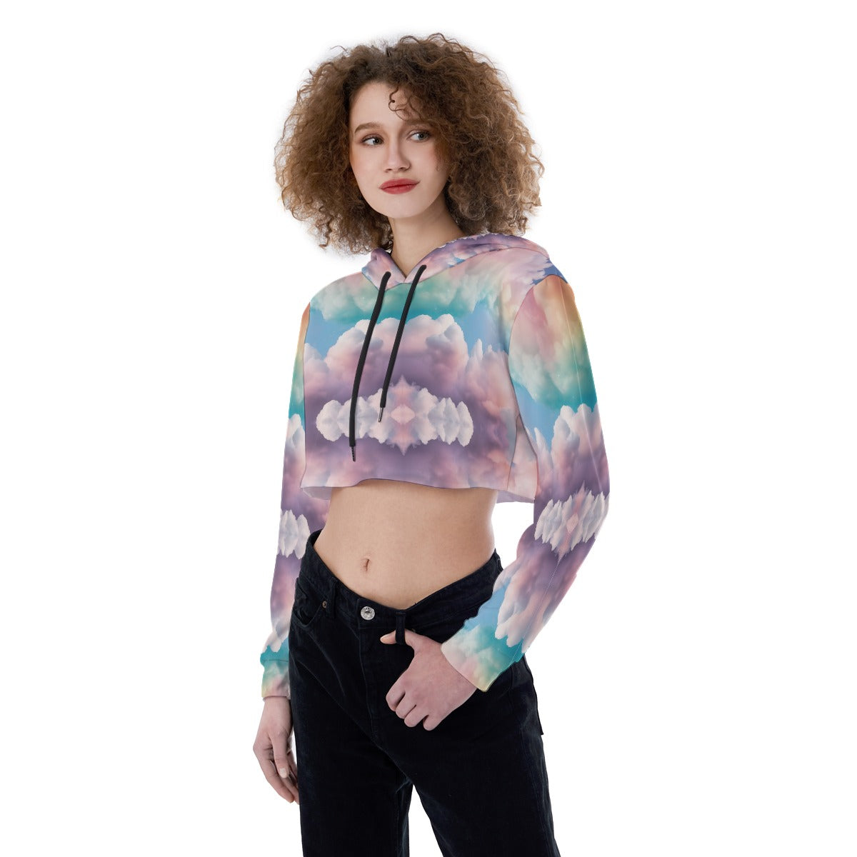 Women's Crop Top Hoodie