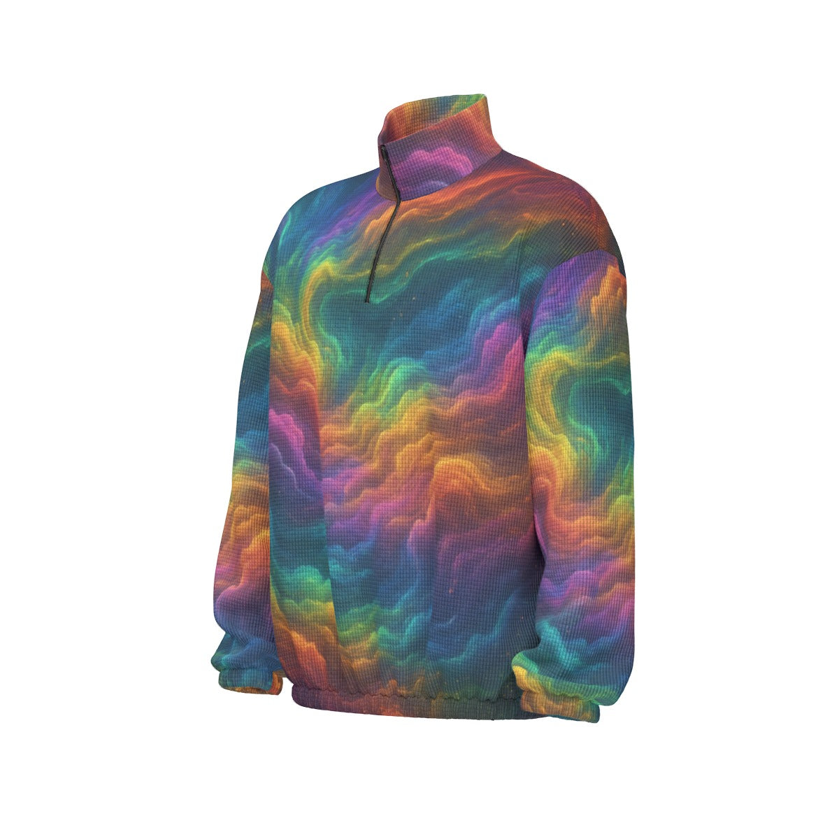 Unisex Turtleneck Zippered Sweatshirt