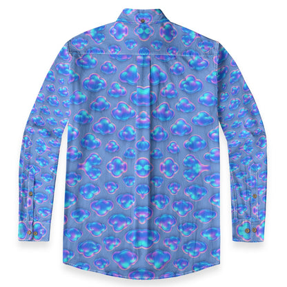 Men's Casual Lapel Long Sleeve Shirt|125GSM Cotton