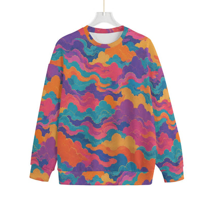 Unisex Drop-shoulder Knitted Fleece Sweater - view 1