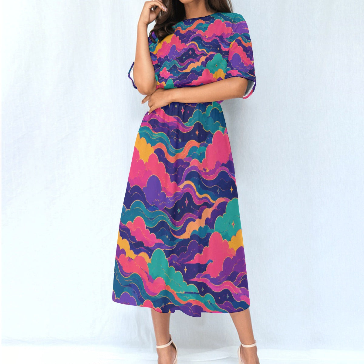 Women's Elastic Waist Dress by O’Nimbus