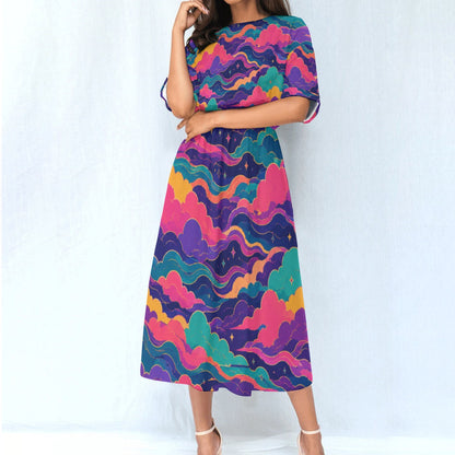 Women's Elastic Waist Dress by O’Nimbus