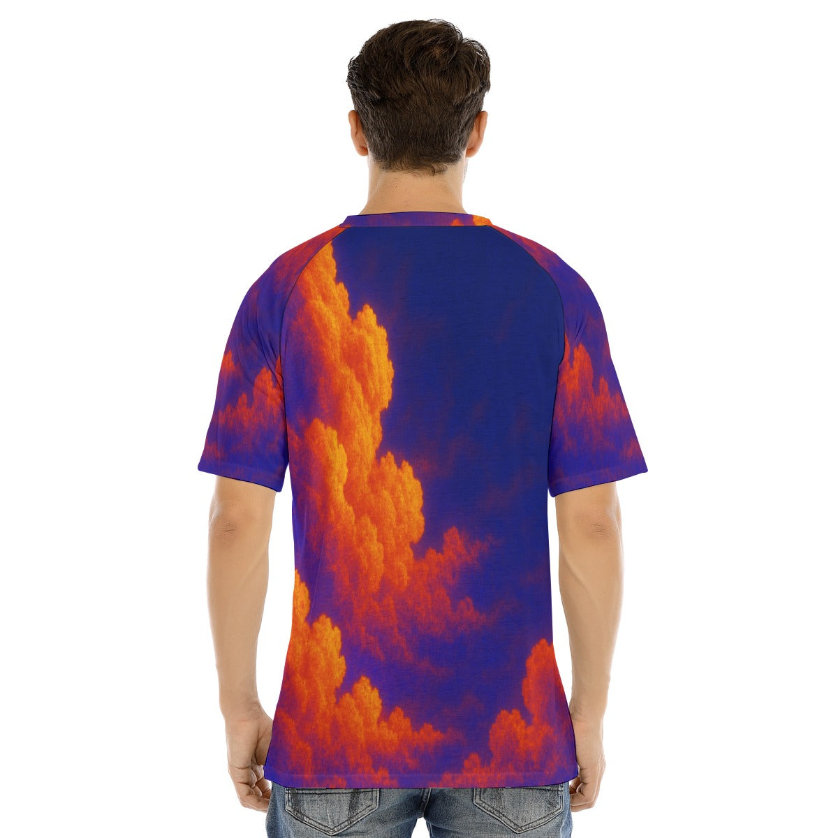 Men's Raglan Sleeve T-shirt With Button Closure