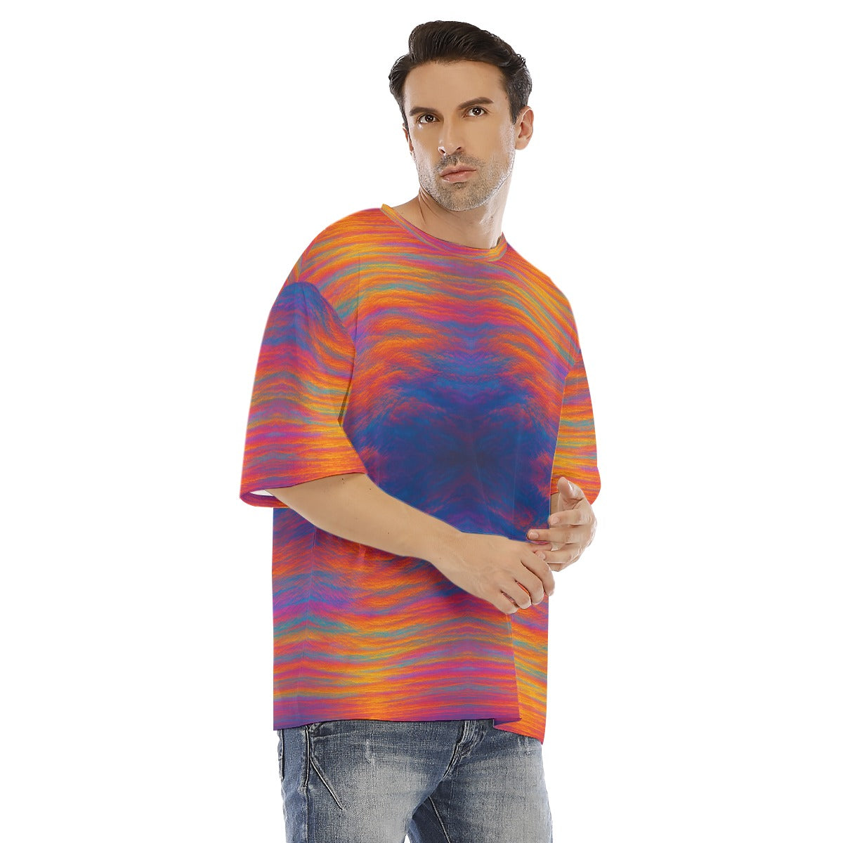 Men's Drop Shoulder T-shirt With Short Sleeve