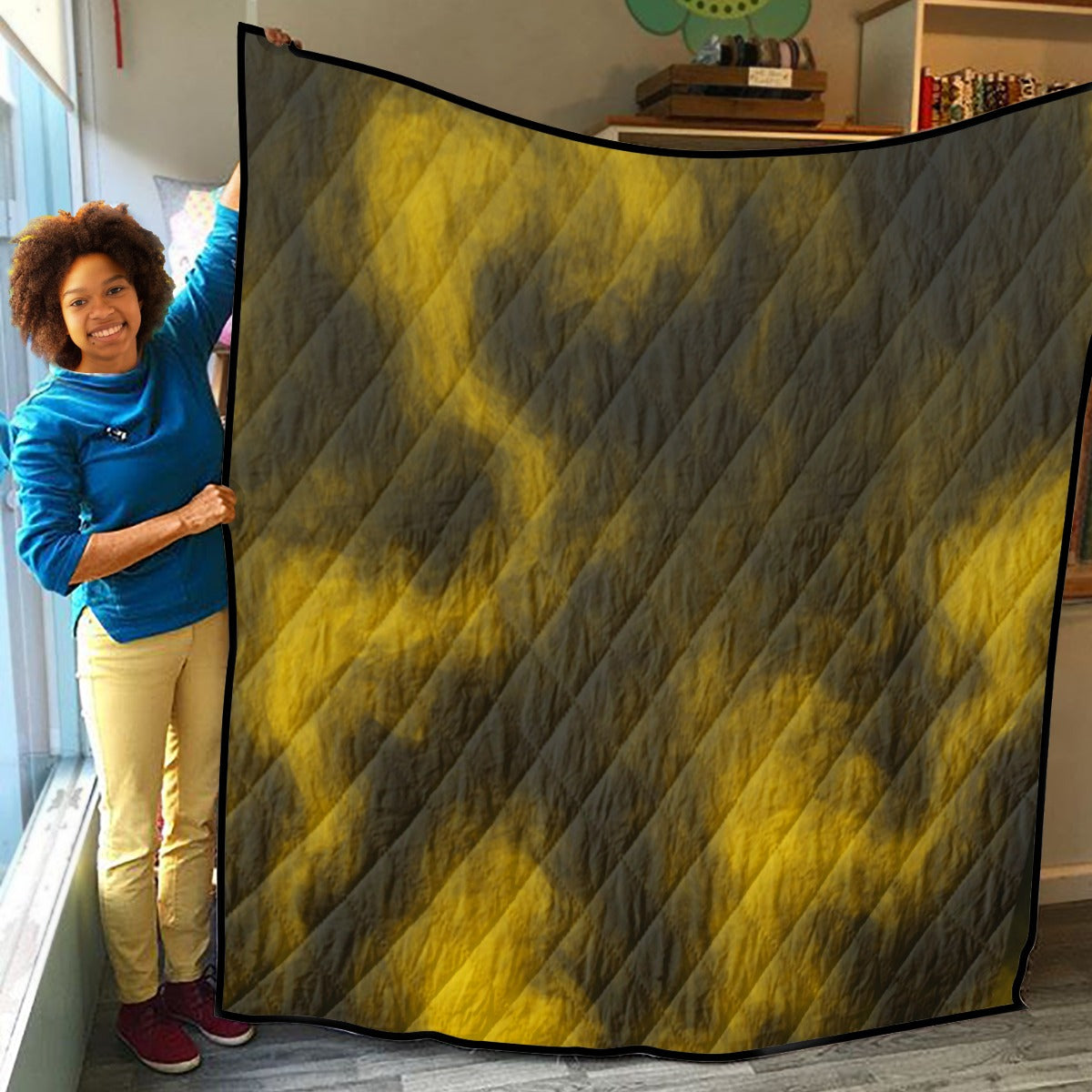 Unisex Lightweight & Breathable Quilt With Edge-wrapping Strips