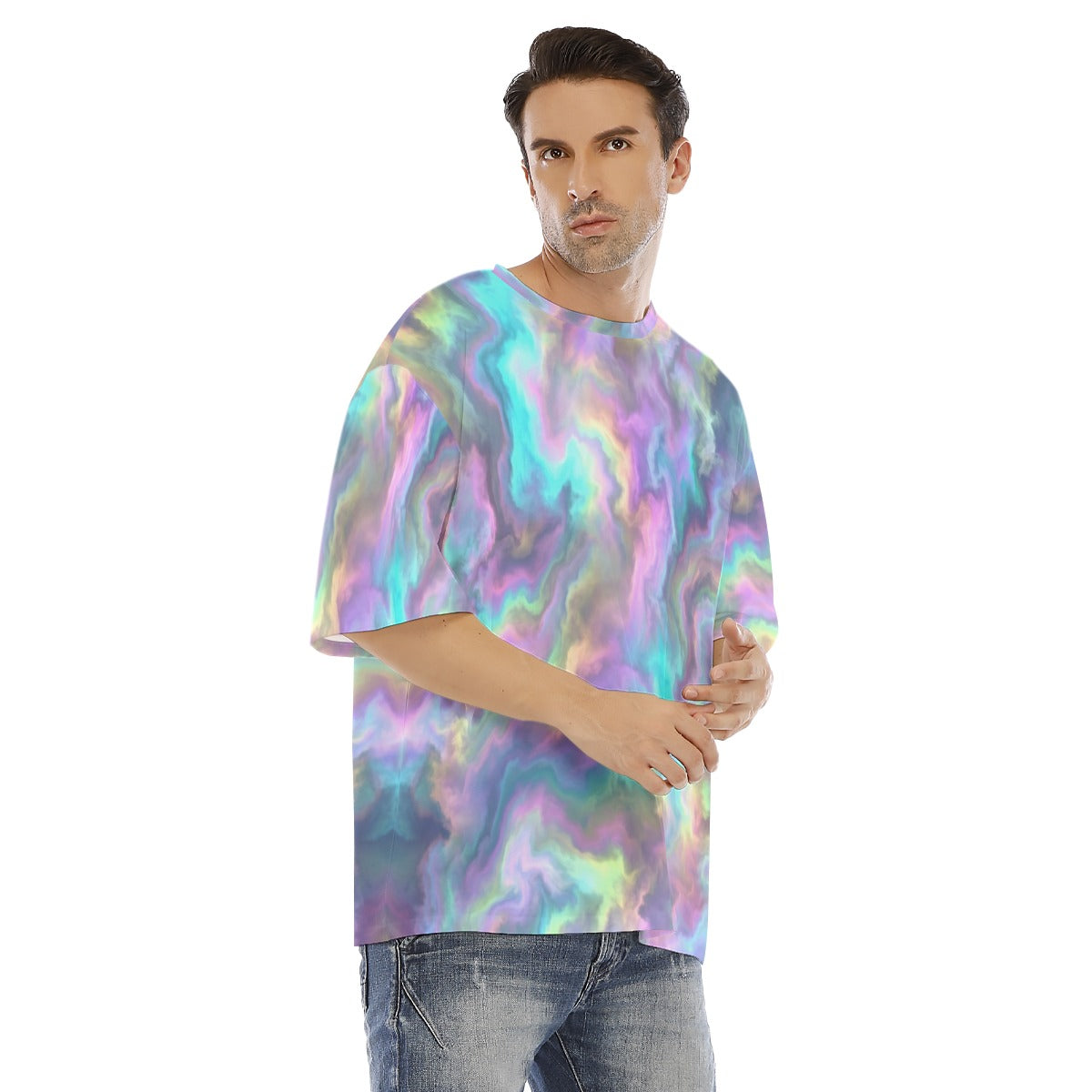 Men's Drop Shoulder T-shirt With Short Sleeve