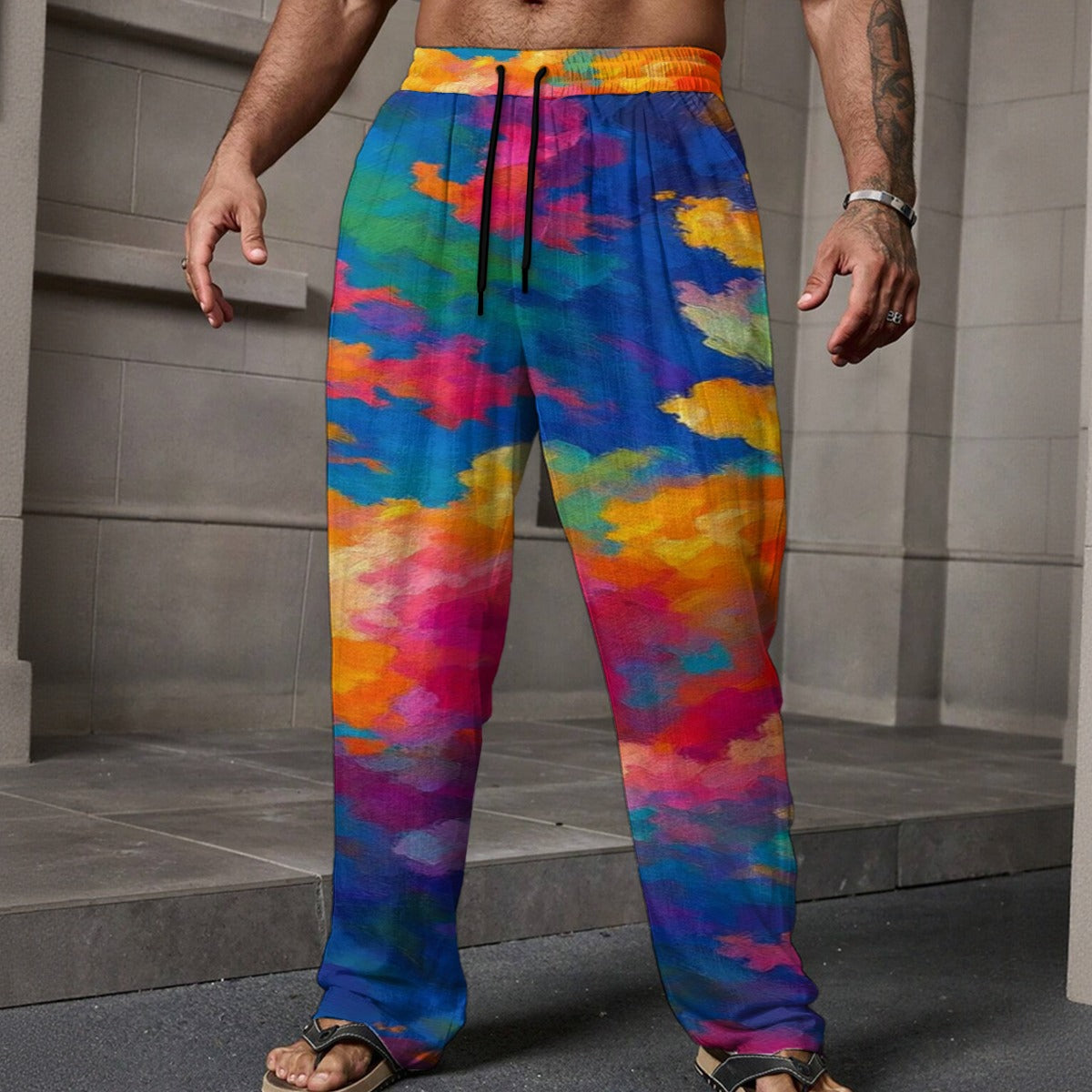 Men's Loose Casual Pants With Pocket