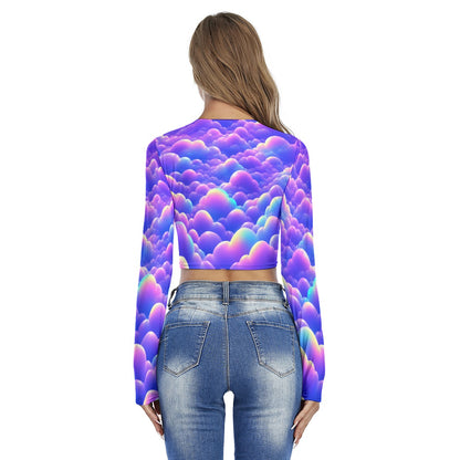 Women's Round Neck Crop Top T-Shirt