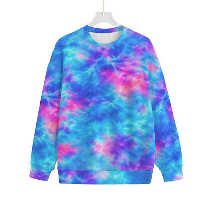 Unisex Drop-shoulder Knitted Fleece Sweater - view 1