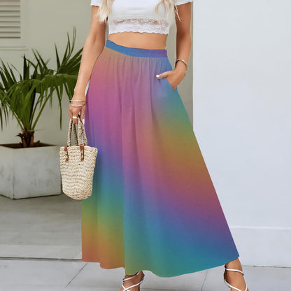 Women's Maxi Chiffon Skirts With Lining
