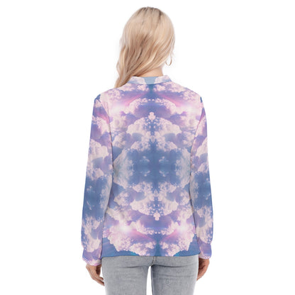 Women's Long Sleeve Blouse With Button Closure