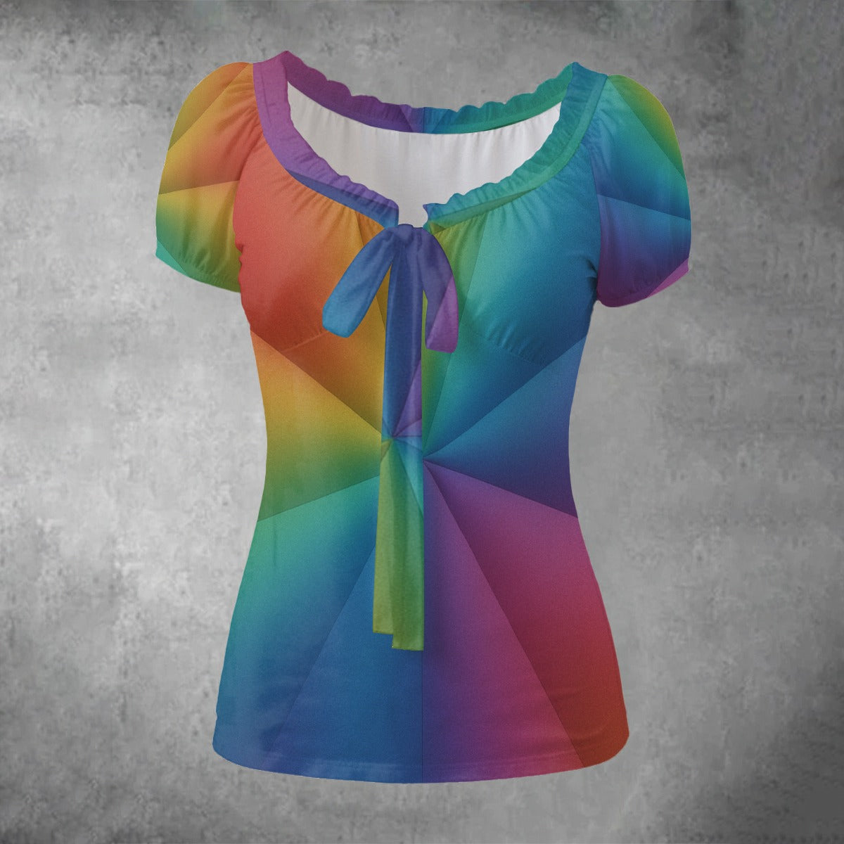 Women's Puff Sleeve Pleated Shirt