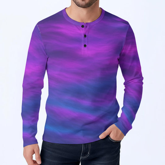 Men's Classic Long-Sleeve Henley Shirt