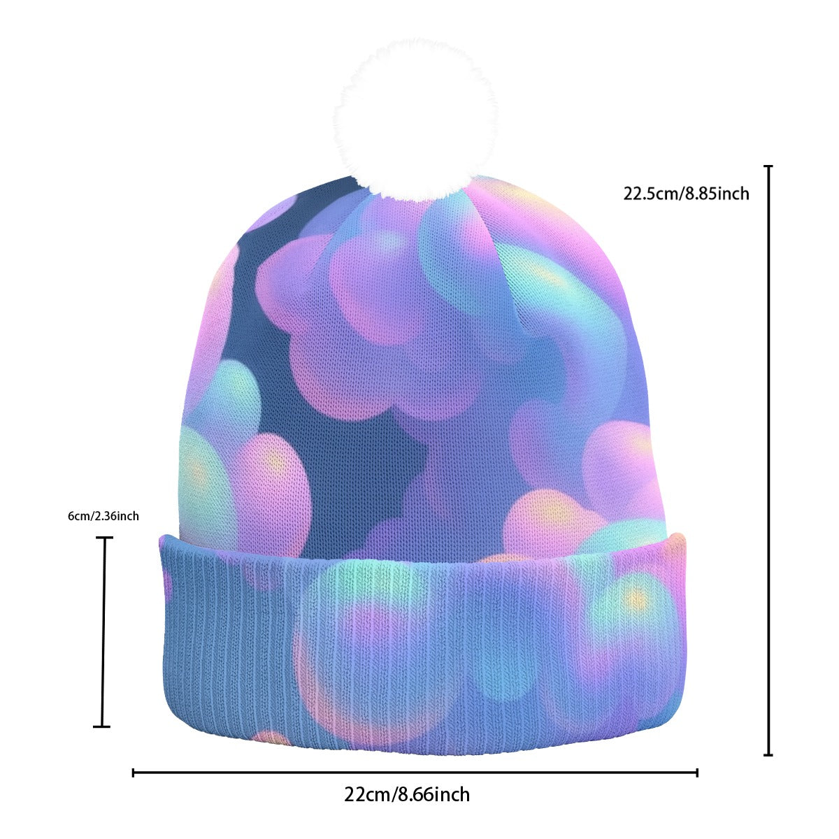 Unisex Knitted Hat With Pom-Pom