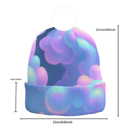 Unisex Knitted Hat With Pom-Pom