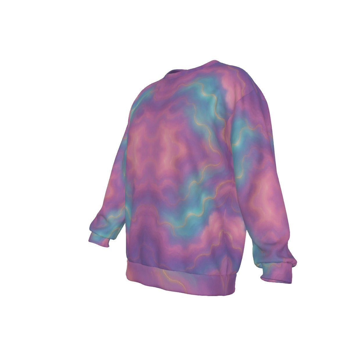 Men's Drop Shoulder Round Neck Long-Sleeved Sweatshirt